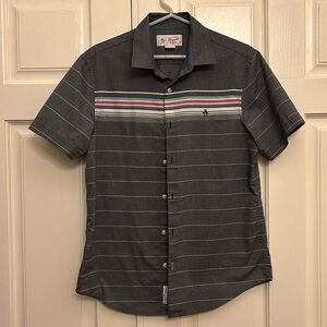 Original Penguin by Munsingware Men’s Button Down Shirt, M. Blue With Multi.